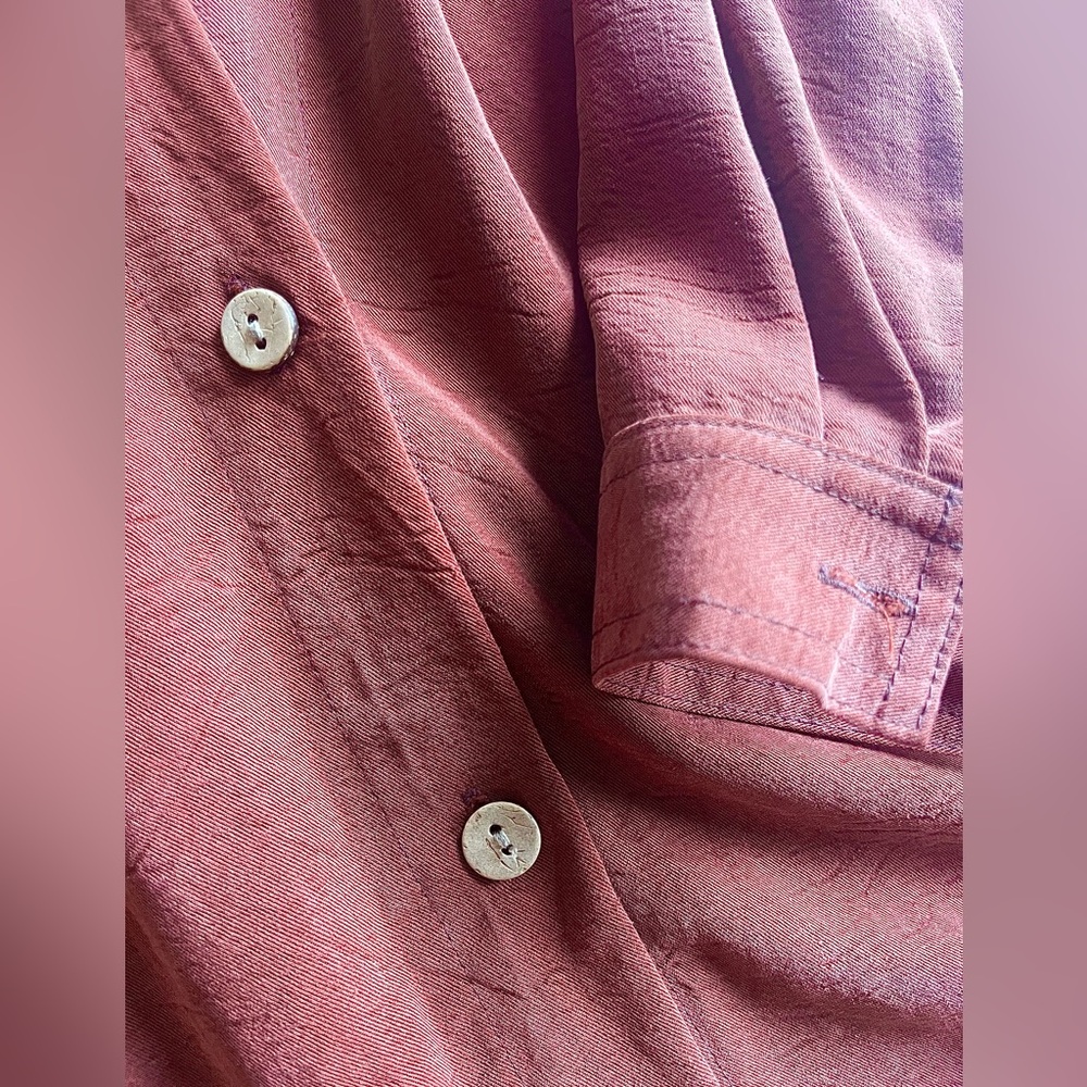 Rust Button-Up Shirt - Picture 4 of 5
